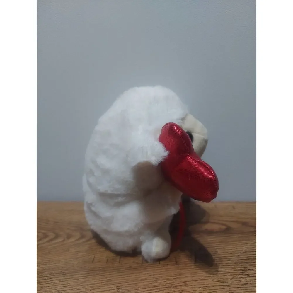 Valentine’s Day Sheep Plush Toy With Balloon Love Anniversary Holiday Gift Cute